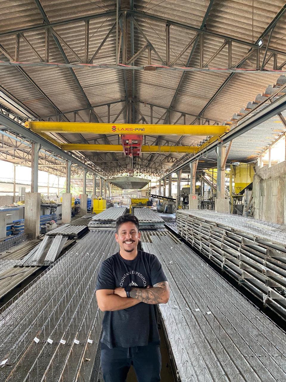 Fábrica de lajes automatizada com LajesTech